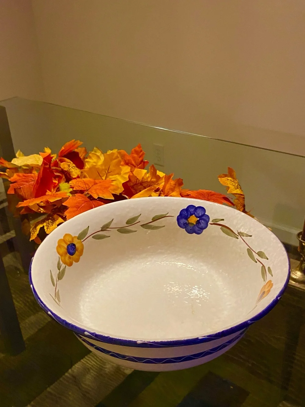 Vintage Furio Made in Italy Ceramic Floral Large 12